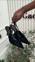 Esi black sling back