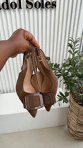 Daisy brown sling back