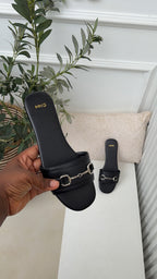 Kira black flats