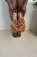 Ray flat brown slipper