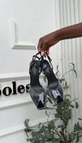 Bambi black clear heels