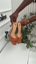 Vester brown slippers heels