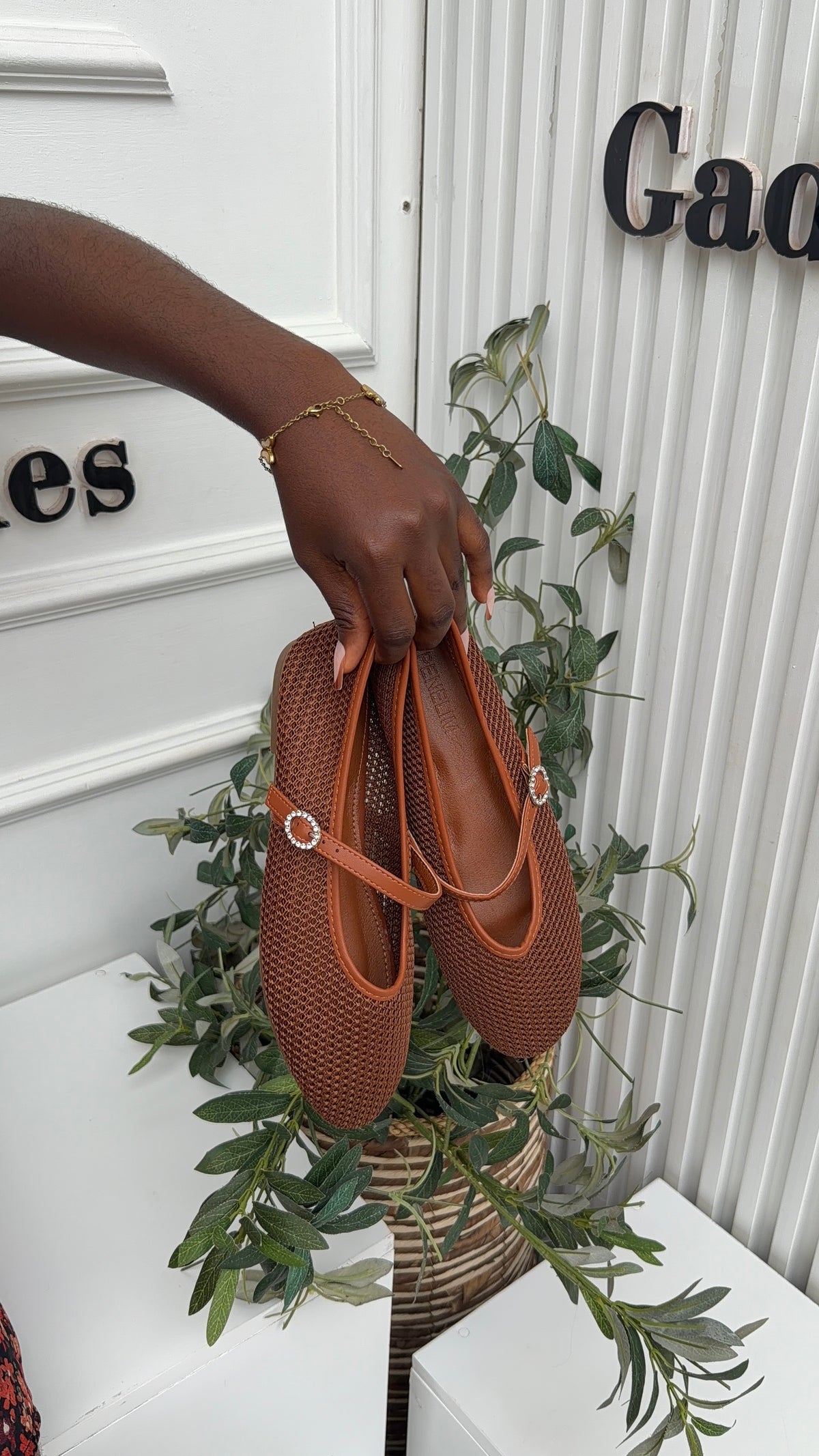 Sena brown ballet flat