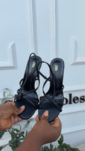 Millan black strapy heels