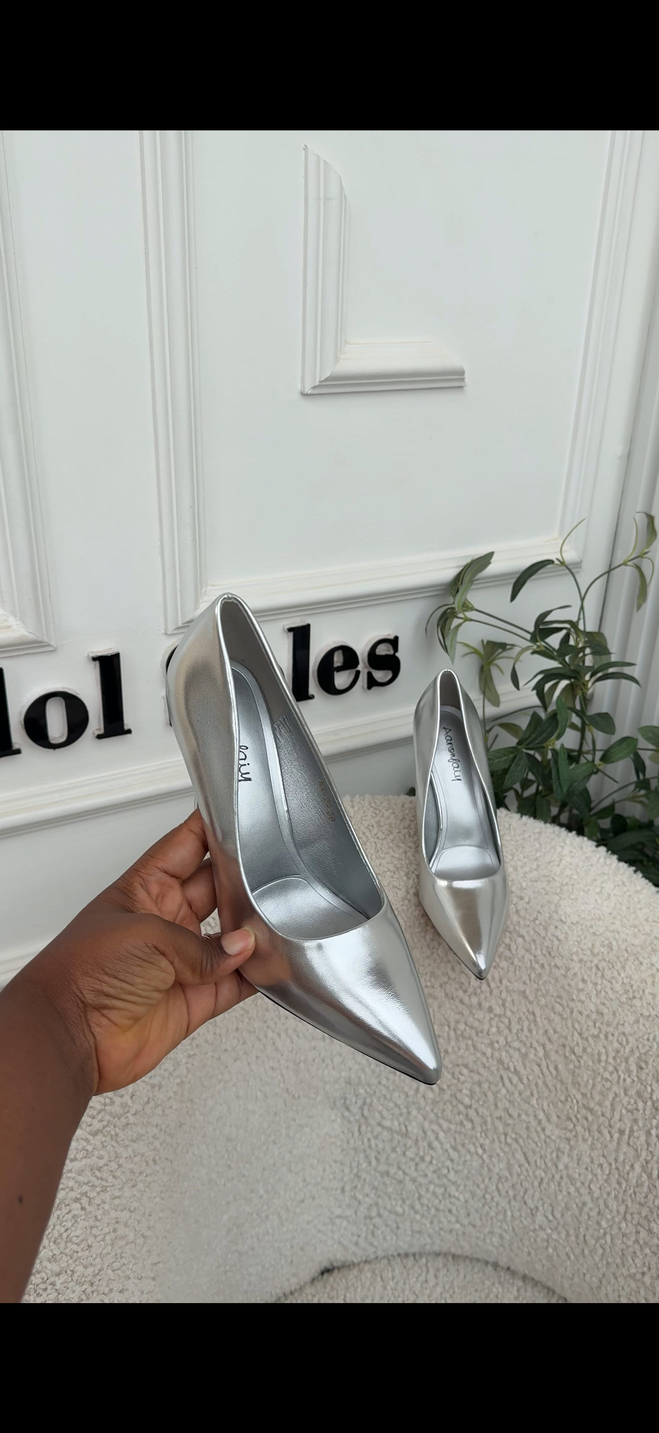 Emily Silver Pumps