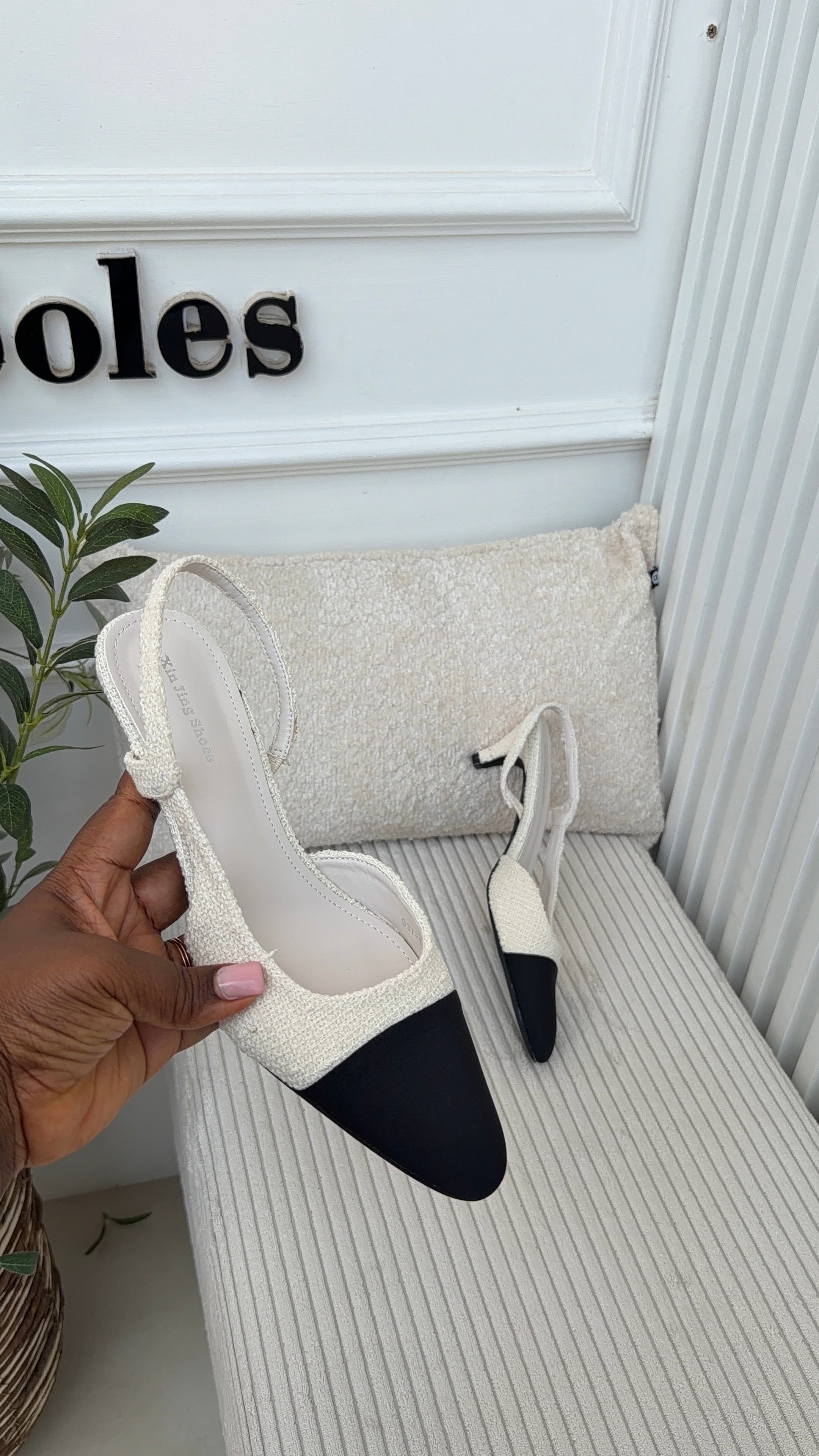 Esther Slingback Kitten heels Nude