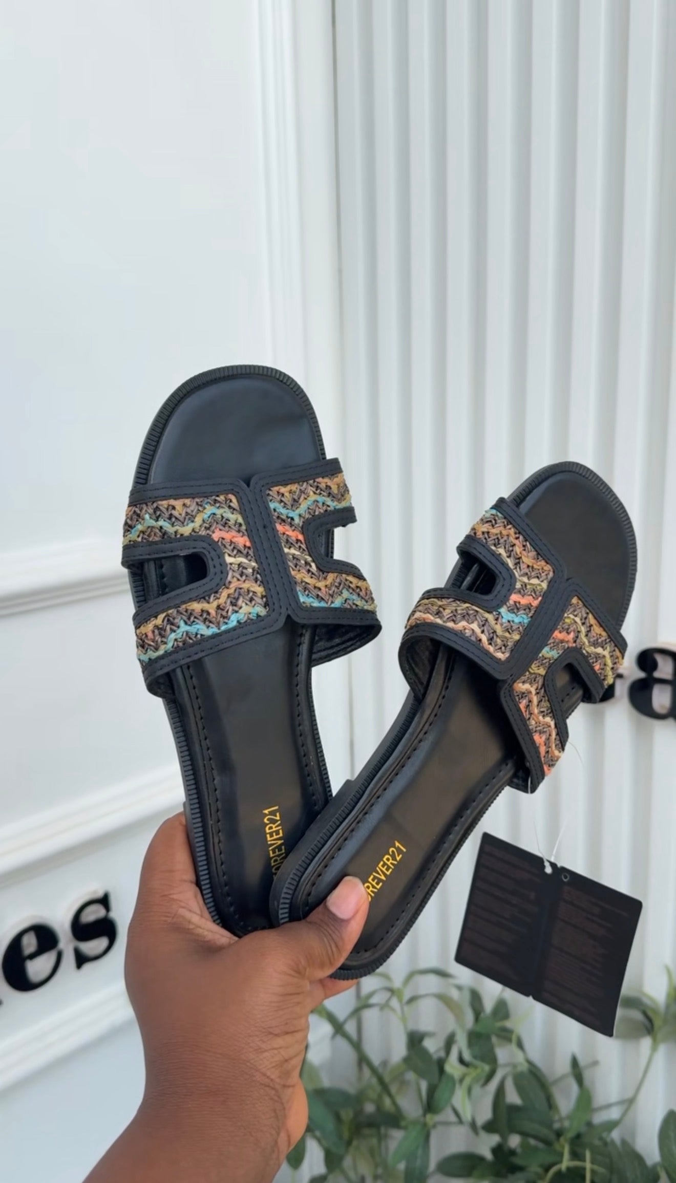Sena Black Slides