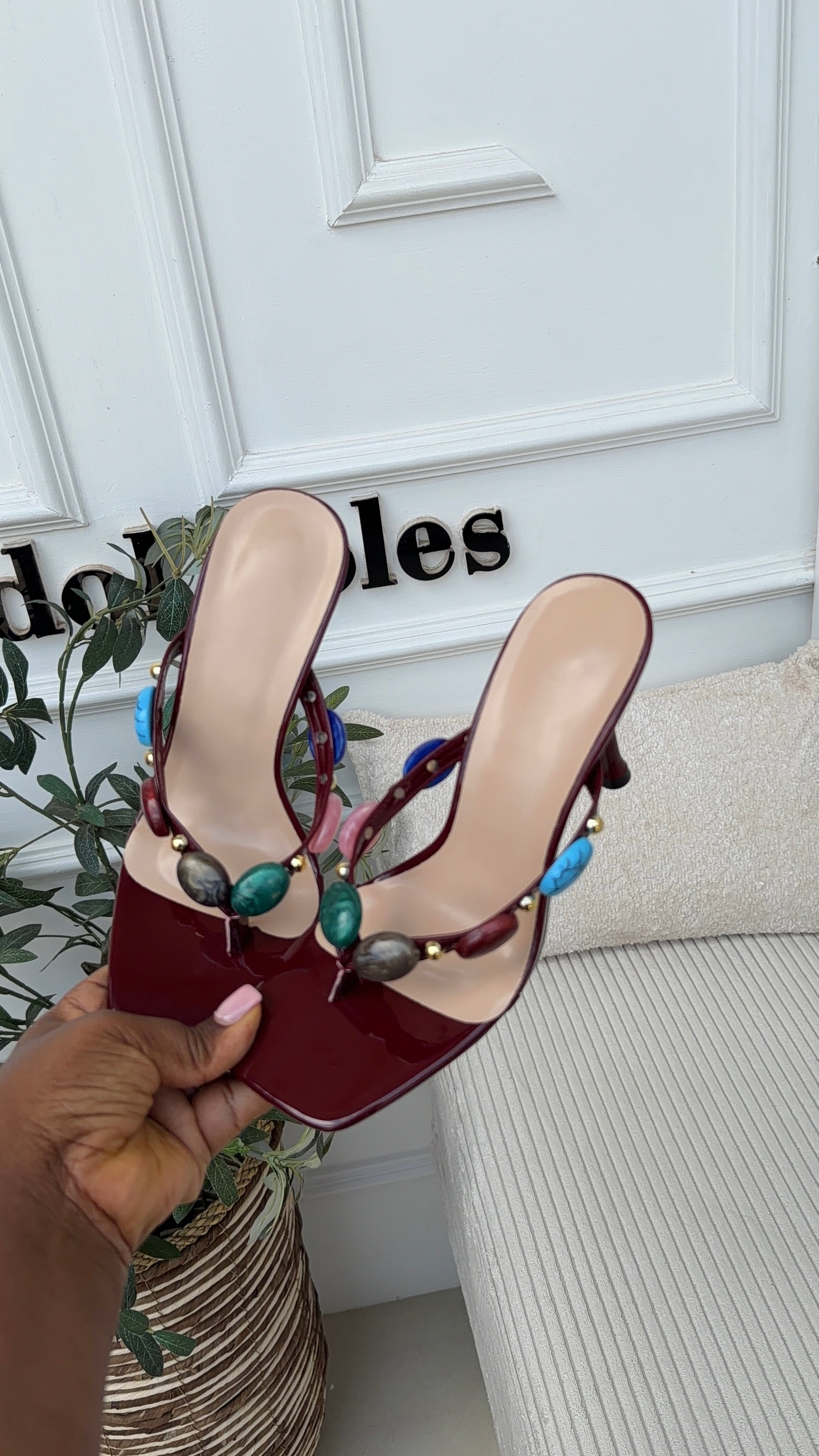 Vanny Slipper heels Wine